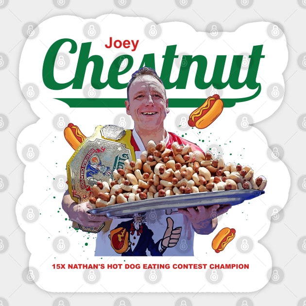 Joey Chestnut Sticker by Juantamad